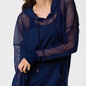 Onzie flow mesh black hoodie